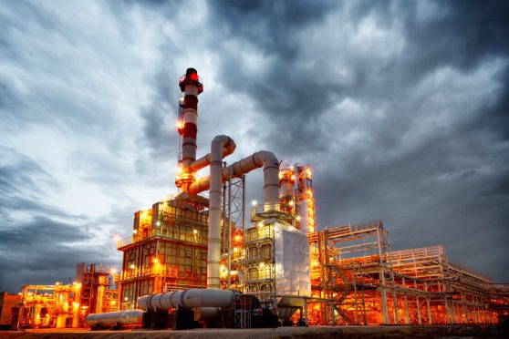 Uma imagem que ilustra uma petroquímica